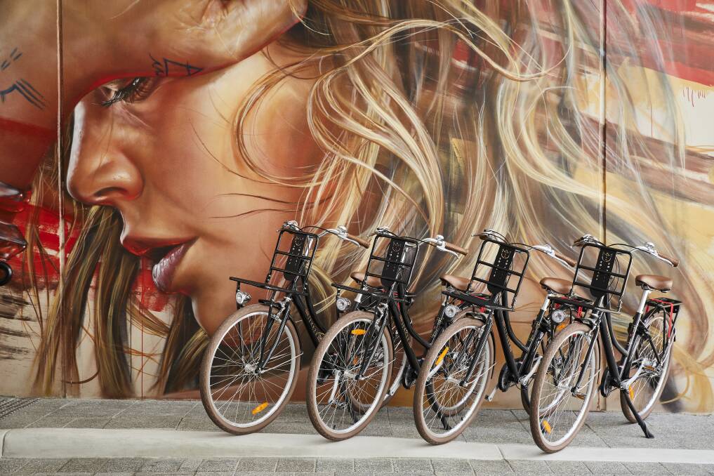 Grab a bike and explore the neighbourhood.