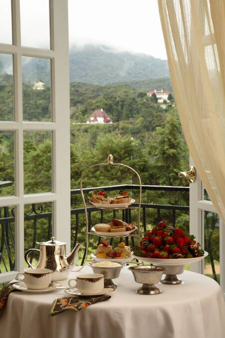 Afternoon tea at Cameron Highlands Resort. 