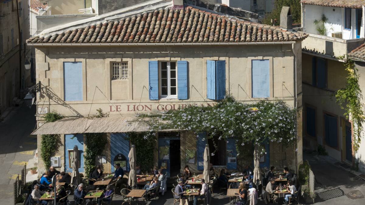A restaurant in Arles.