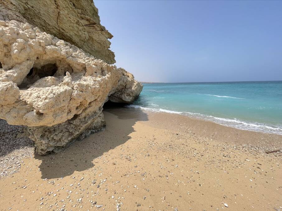 Coast of the Gulf of Oman near Tiwi. Picture: Matthew Brace