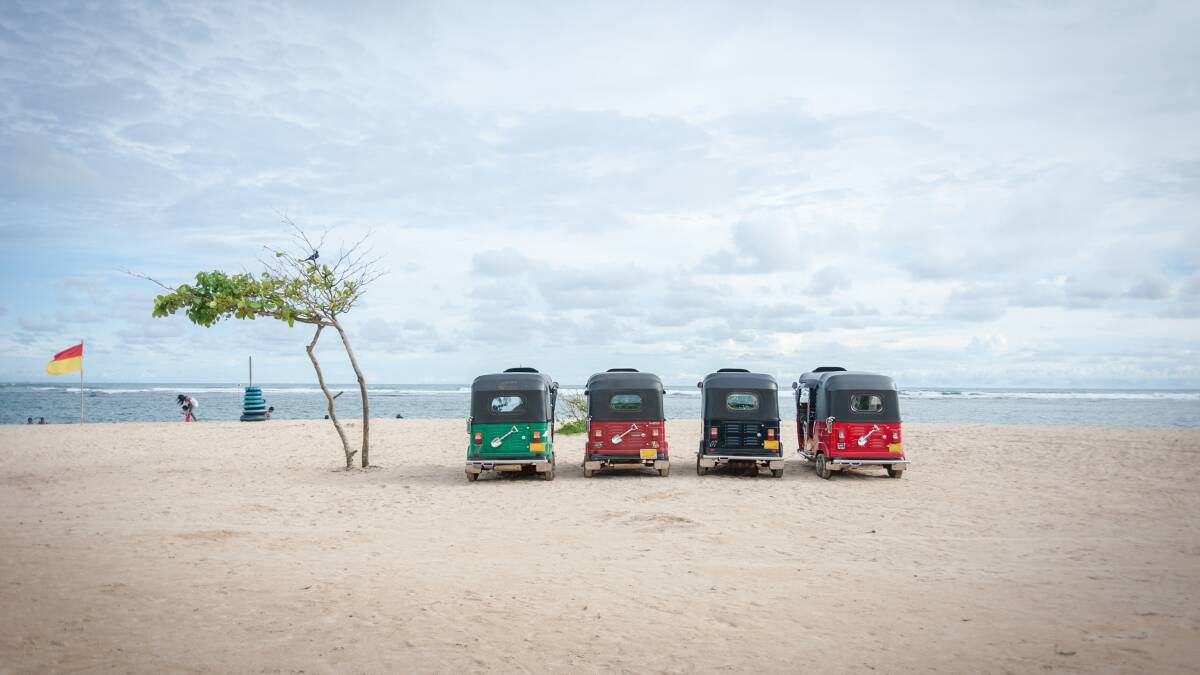 Tuktuks on the beach. Picture: Getty Images
