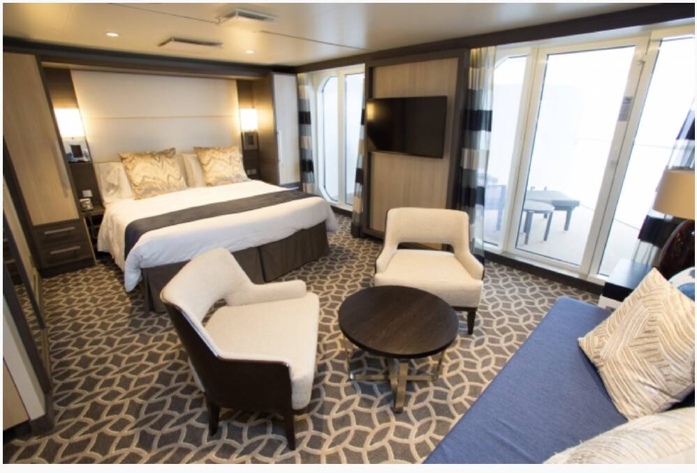 A luxe suite onboard Quantum of the Seas.