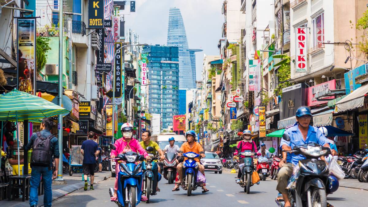  Busy Bui Vien in Ho Chi Minh. Picture: Getty Images