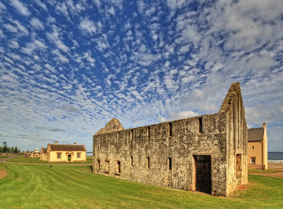 Convict-era ruins at Kingston on Norfolk Island. Picture: Getty Images