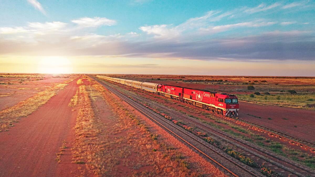 can you travel around australia by train