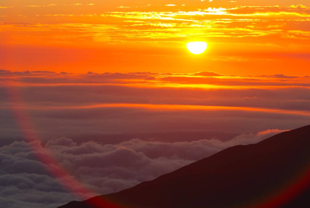 Sunrise at Haleakala National Park. Picture: Hawaii Tourism Authority / Kuni Nakai