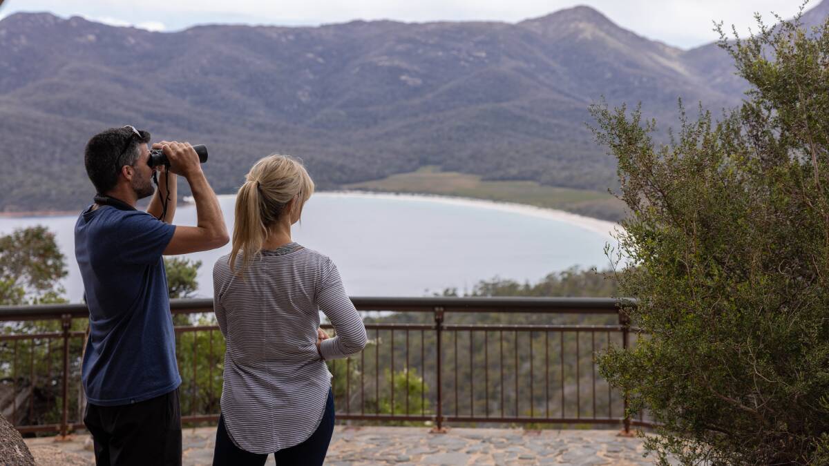The Wineglass Bay lookout.