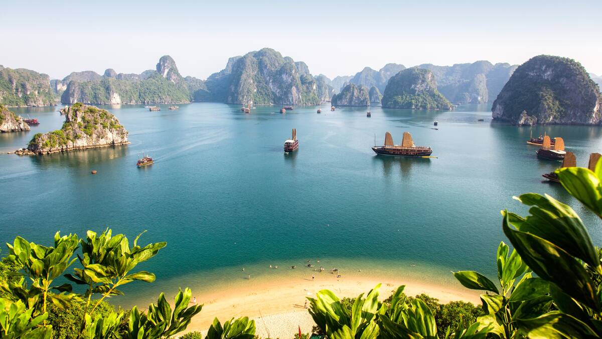 TripADeal's 17-day Vietnam & Cambodia Discovery includes a cruise on a traditional junk-style vessel in World Heritage-listed Halong Bay.