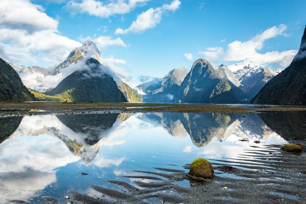 Visit Milford Sound in New Zealand with a Celebrity cruise. Picture: Unsplash/Sébastien Goldberg