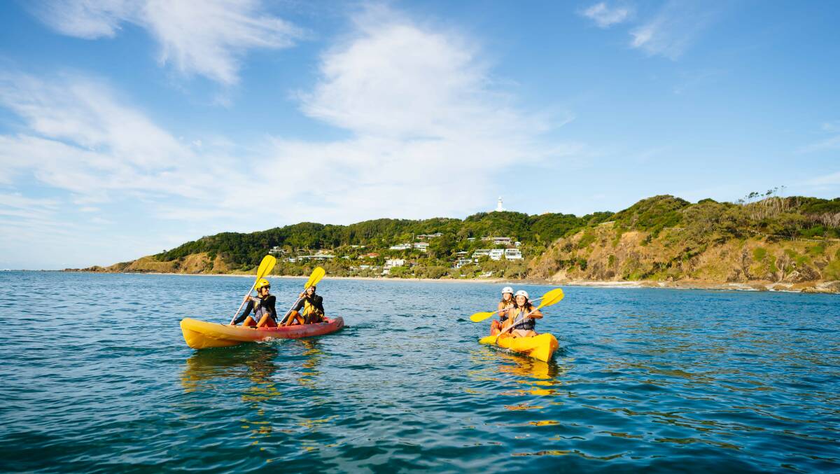 Experience all the fun and adventure of a Cape Byron Kayaks. Picture: DNSW