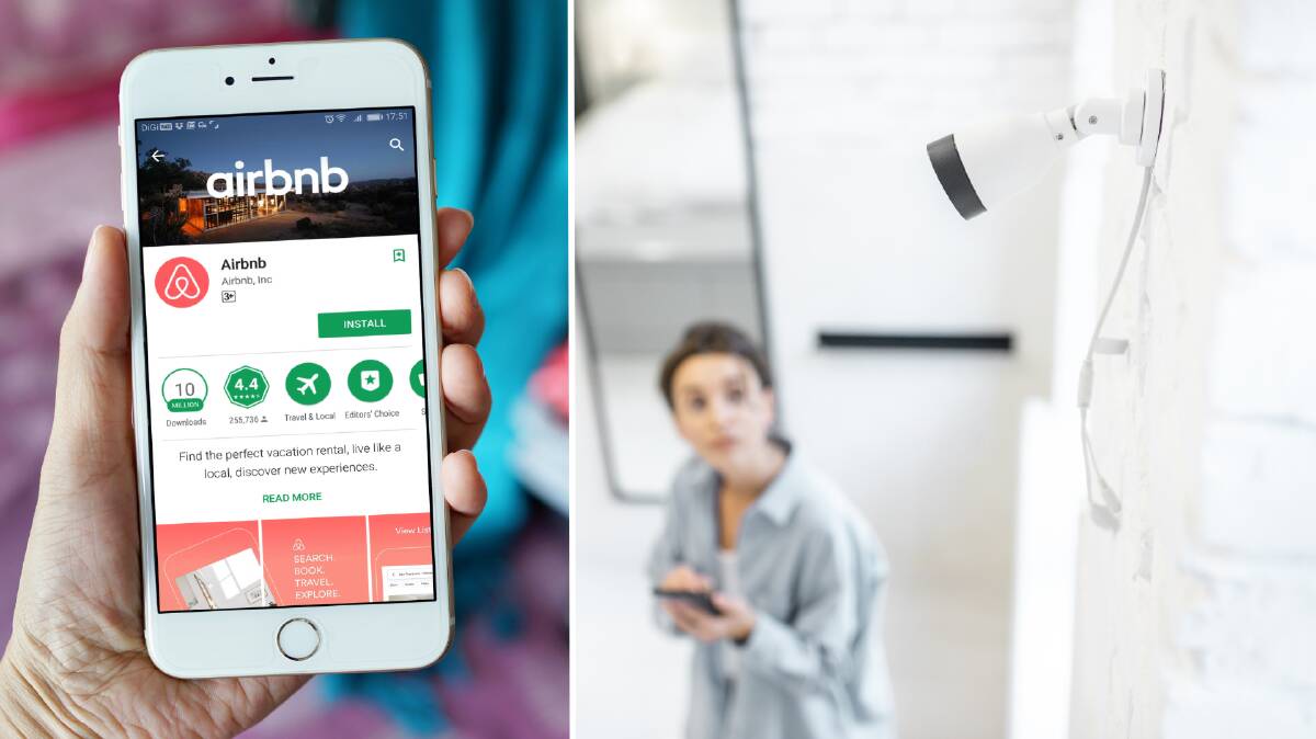 Airbnb has announced a ban on indoor security cameras from April 30. Picture: Shutterstock