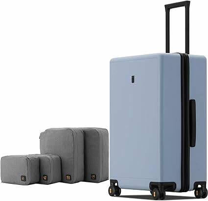 LEVEL8 matte luggage. Photo by Amazon.
