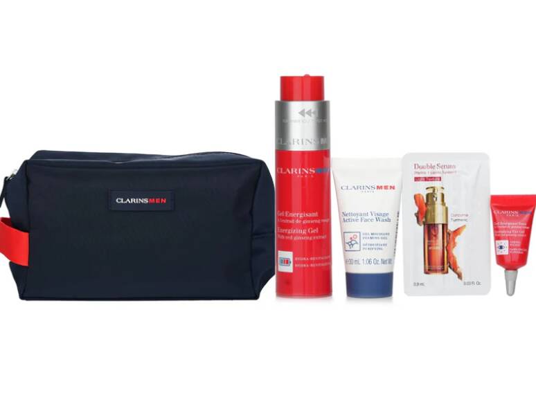 Clarins men's energizing set. Photo supplied by Fresh Beauty Co. 