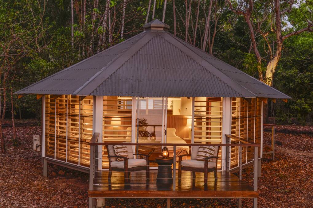 One of 24 villas, or habitats, at Seven Spirit Bay, which exude luxury and comfort. Picture: Journey Beyond