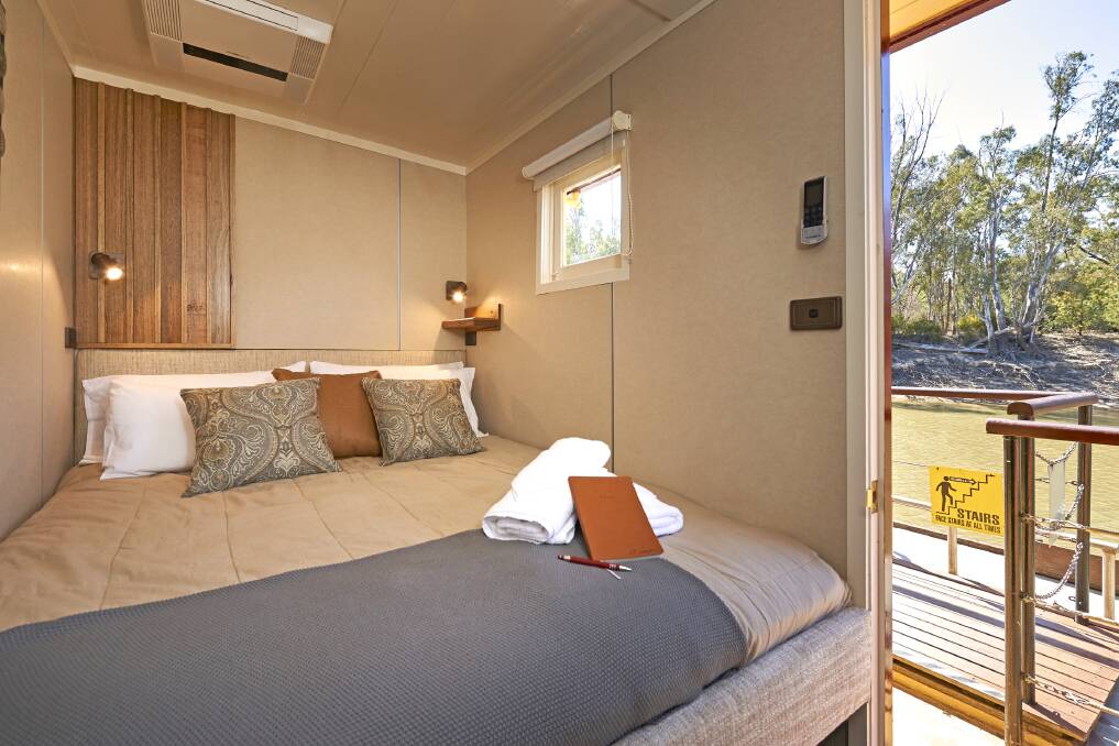 Emmylou has eight cosy and comfortable cabins for guests, all with ensuites.